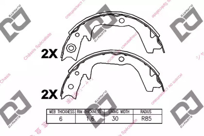 Комлект тормозных накладок DJ PARTS BS1377